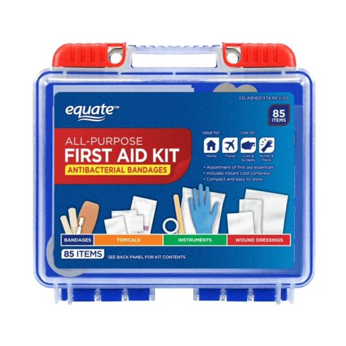 Equate On-the-Go First Aid Kit - 85 Pieces