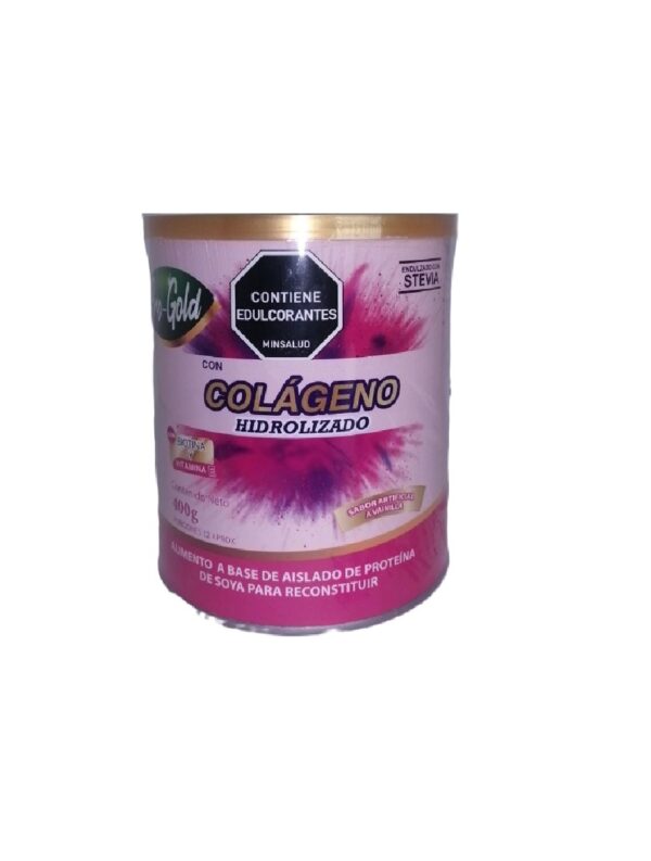 PRO-GOLD COLAGENO HIDROLIZADO MARINO X 700 GR CALCIO-MAGNESIO- ZINC Y VITAMINA C LOTE:1112502 FV: 04/2027