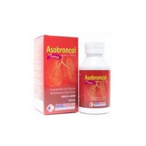 ASOBRONCOL JARABE X 120 ML GUAYACOLATO Y BROMHEXINA ROJO