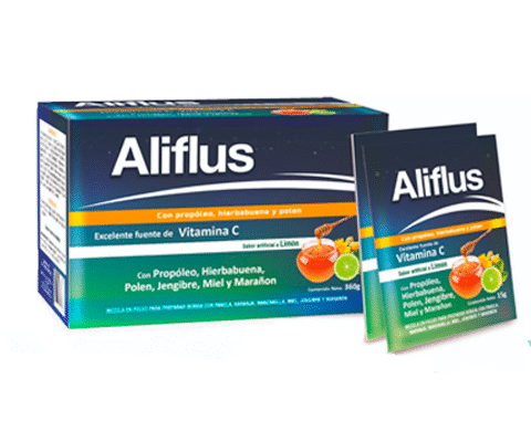 ALIFLUS CJA X 24 SOBRES MARAÑON VITAMINA C JENGIBRE PRPOLEO HIERBABUENA