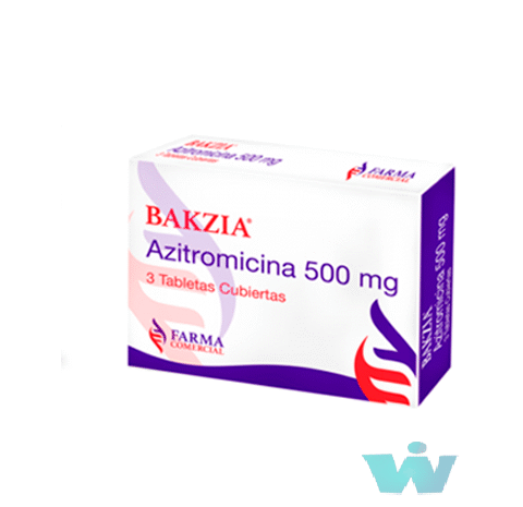 BAKZIA AZITROMICINA CJA X 3 TBS FARMA COMERCIAL