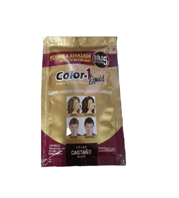 COLOR UNO TINTURA SACHET X 15 ML CASTAÑO OSCURO