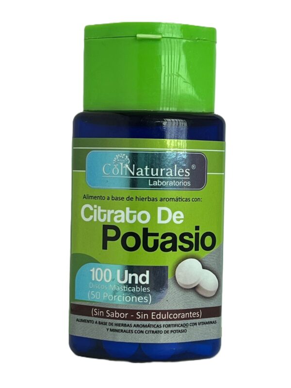 CITRATO DE POTASIO X 100 TB COLNATURALES