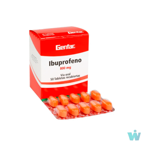 IBUPROFENO 800MG CAJA X 50 TABLETAS