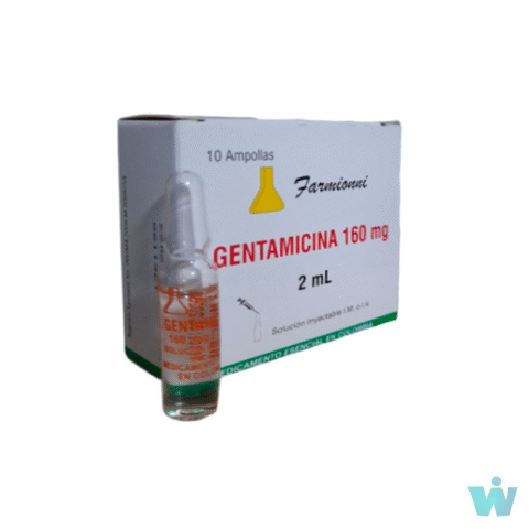 GENTAMICINA 160MG/2ML X 10 AMPOLLAS FARMIONI