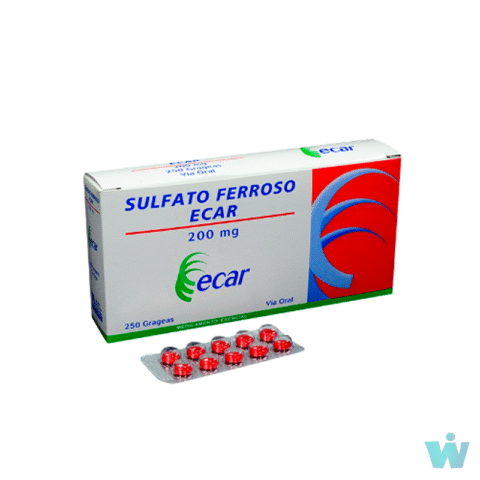 SULFATO FERROSO X 250 TB