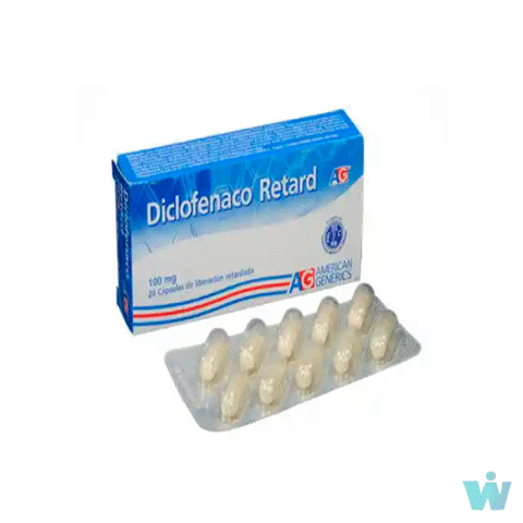 DICLOFENACO RETARD 100 MG CJAX 20 CPS