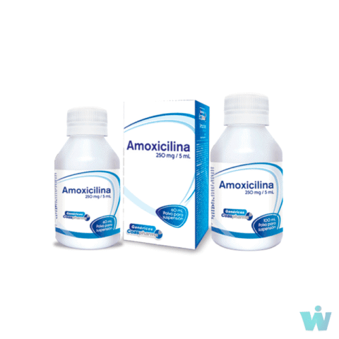 AMOXICILINA 250MG/5ML POLVO FCO * 60 ML