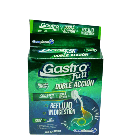 GASTROFULL DOBLE ACCION CJA X 24 TBS SACHET MENTA