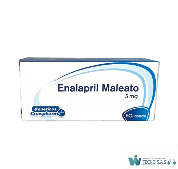 ENALAPRIL DE 5 MG X 50 TB