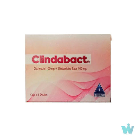 CLINDABACT X3 OVULOS CLOTRIMAZOL+ CLINDAMICINA 100MG +