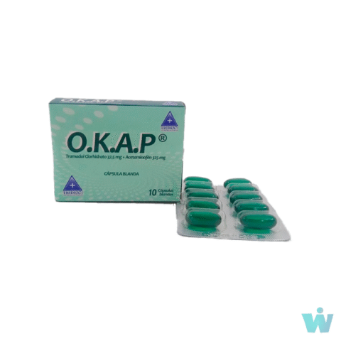 O.K.A.P TRAMADOL +ACETAMINOFEN X10 CÁPSULAS