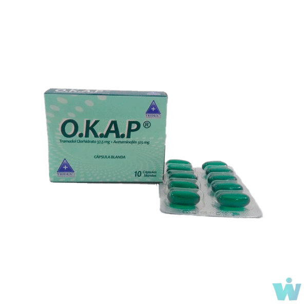O.K.A.P TRAMADOL +ACETAMINOFEN X10 CÁPSULAS