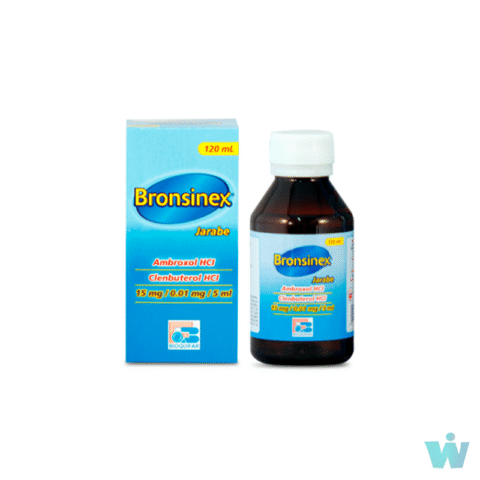 BRONSINEX JARABE ( AMBROXOL + CLEMBUTEROL ) FRASCO X 120 ML