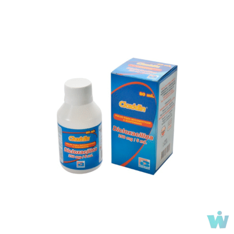 CLOXIDIN 250 MG POLVO/P SUSP ( DICLOXACILINA ) FRSC X 80 ML
