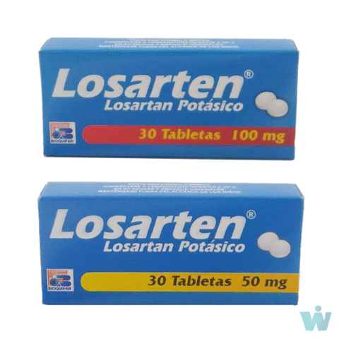 LOZARTEN 50 MG TABLETAS ( LOSARTAN ) CAJA X 30 TABL