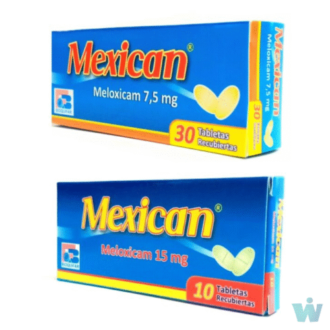MEXICAN 15 MG TABLETAS ( MELOXICAN ) CAJA X 10 TABL