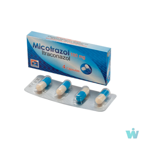 MICOTRAZOL 100 MG CAPSULAS ( ITRACONAZOL ) CAJA X 4 CAPS