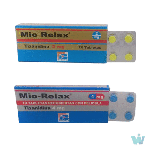 MIORELAX 2 MG TABLETAS ( TIZANIDINA ) CAJA X 20 TABL