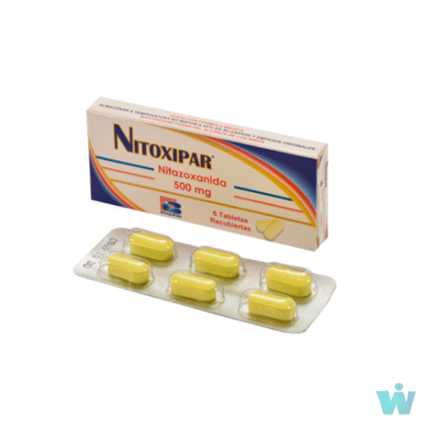 NITOXIPAR 500 MG TABLETAS ( NITAZOXANIDA ) CAJA X 6 TABL