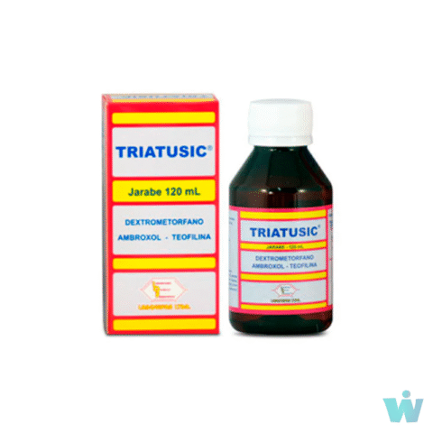 TRIATUSIC JARABE ( DEXTROMETORFANO + TEOFILINA + AMBROXOL ) FRSC X 120 ML