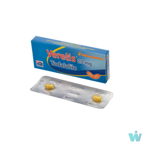 VERELIS 20 MG TABLETAS ( TADALAFILO ) CAJA X 4 TABL