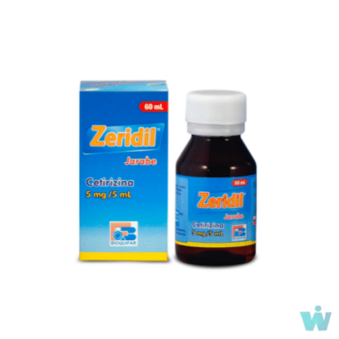 ZERIDIL 5MG/5ML JARABE ( CETIRIZINA ) FRSC X 60 ML