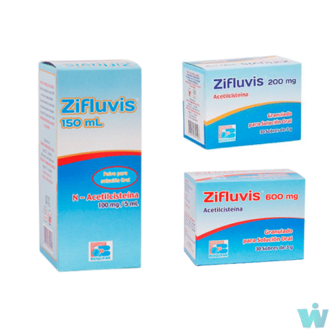 ZIFLUVIS 100 MG JARABE ( N-ACETIL CISTEINA ) FRSC X 150 ML