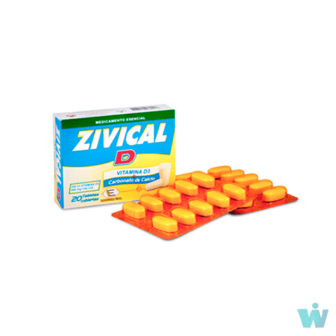 ZIVICAL D CJA X 20 TBS VITAMINA D3 +CARBONATO CALCIO 600 MG