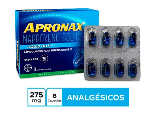 APRONAX CAPS LIQUIDA X 8 , 275 MG