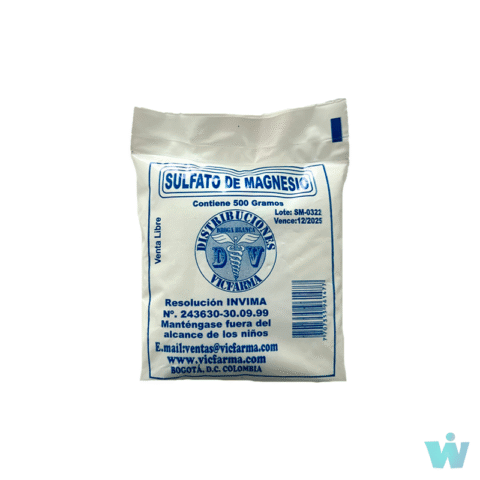 SULFATO DE MAGNESIA C X 500 GR