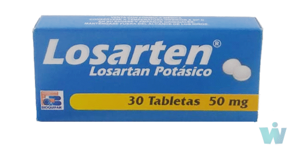 LOZARTEN 50 MG TABLETAS ( LOSARTAN ) CAJA X 30 TABL