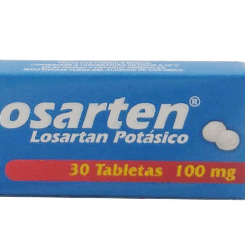 LOZARTEN 100 MG TABLETAS ( LOSARTAN ) CAJA X 30 TABL