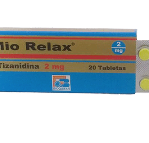 MIORELAX 2 MG TABLETAS ( TIZANIDINA ) CAJA X 20 TABL