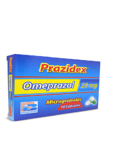 PROZIDEX 20 MG CAPSULAS ( OMEPRAZOL ) CAJA X 10 CAPS