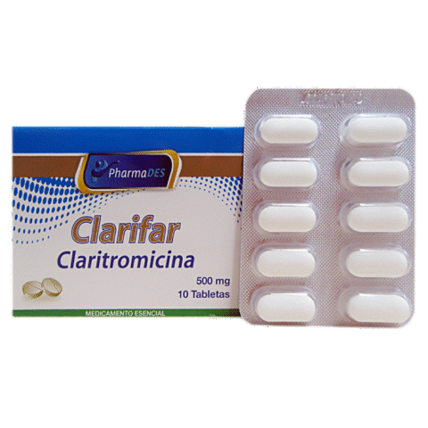 CLARIFAR CLARITROMICINA 500MG X 10 TB