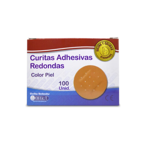 CURITAS ADHESIVAS REDONDAS CAJA X 100 UND BEGUT