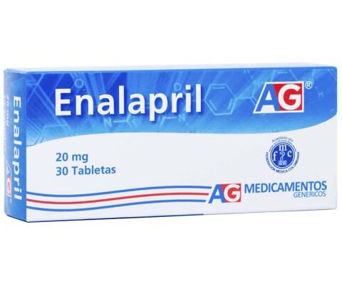 ENALAPRIL DE 20 MG X 20 TB