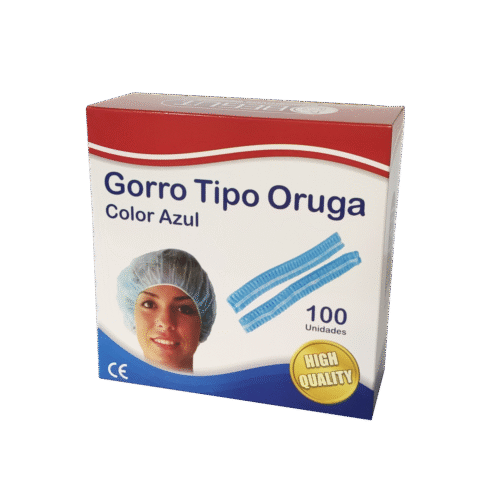 GORRO DESECHABLE ORUGA AZUL BEGUT