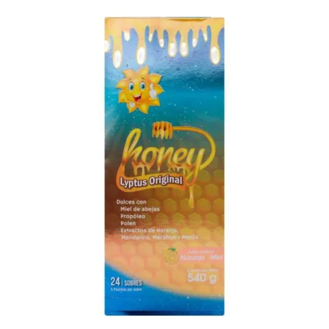 HONEY LYPTUS PASTILLAS X 24 NARANJA MIEL