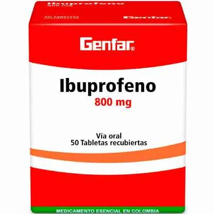 IBUPROFENO 800MG CAJA X 50 TABLETAS GENFAR