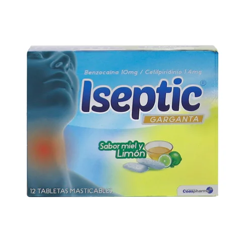 ISEPTIC CJA X 12 PATILLAS LIMON MIEL MENTA Y FRUTOS ROJOS