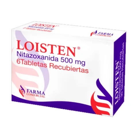 LOISTEIN NITAZOXANIDAD 500 MG CJA X 6 TBS FARMA COMERCIAL