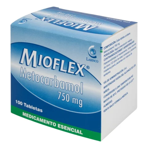 MIOFLEX (METOCARBAMOLX 750 MG ) X 100 TB LABINCO