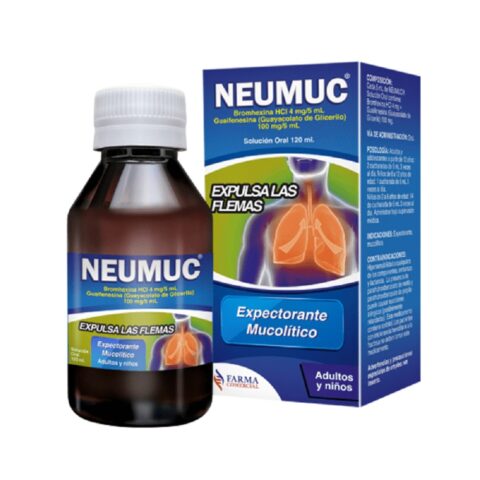 NEUMOC JBE X 120ML BROMHEXINA +GUAYACOLATO FARMA COMERCIAL
