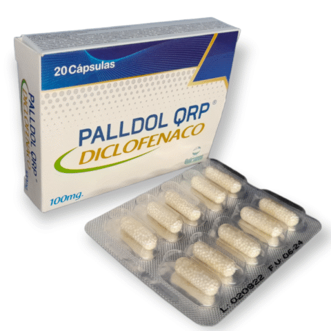 PALLDOR X 20 CPS DICLOFENACO 100MG QUIROPOS