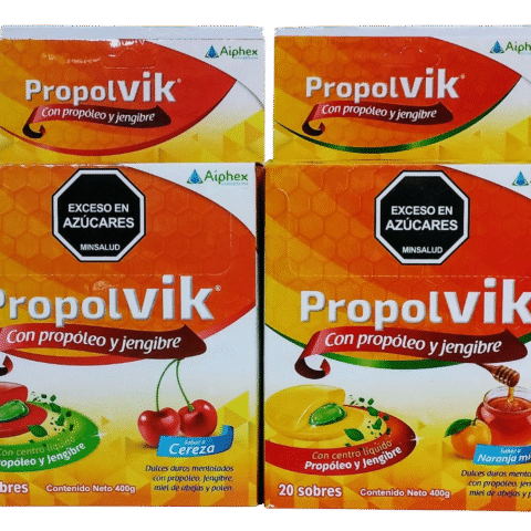 PROPOLVIK CEREZA Y NARANJA MIEL X 20 SOBRES