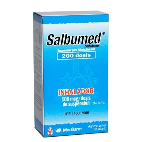 SALBUMED 100MCG INHALADOR X 200 DOSIS