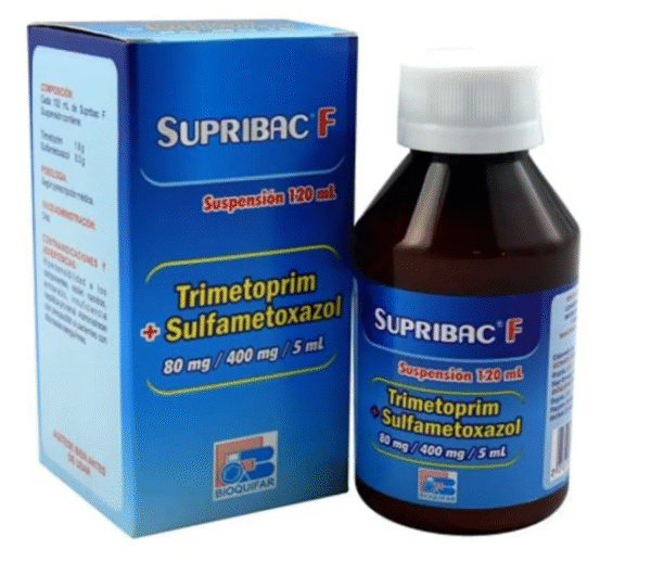 SUPRIBAC F JARABE ( TRIMETOPRIM 80 MG + SULFAMETOXAZOL 400 MG ) FRSC X 120 ML