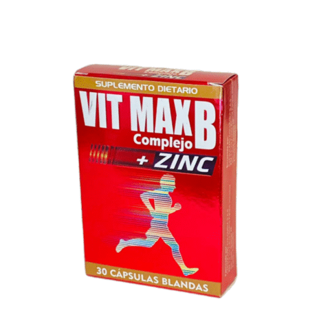 VIT MAX B COMPLEJO + ZINC CAPSULAS CAJA X 30 CAPSULAS NATURALMENTE